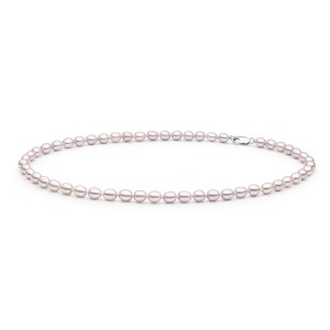 Colier perle naturale roz pudrat 45 cm si argint DiAmanti FCL365-G (Argint 925‰ 0,65 g.)